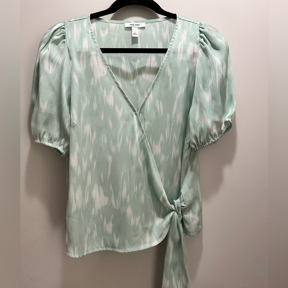 Nine West Wrap Blouse Large